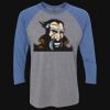 Unisex Triblend Three-Quarter Raglan T-Shirt Thumbnail