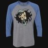 Unisex Triblend Three-Quarter Raglan T-Shirt Thumbnail