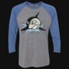 Unisex Triblend Three-Quarter Raglan T-Shirt Thumbnail