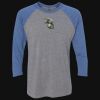 Unisex Triblend Three-Quarter Raglan T-Shirt Thumbnail
