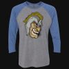 Unisex Triblend Three-Quarter Raglan T-Shirt Thumbnail