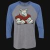 Unisex Triblend Three-Quarter Raglan T-Shirt Thumbnail