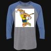Unisex Triblend Three-Quarter Raglan T-Shirt Thumbnail