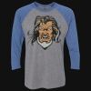 Unisex Triblend Three-Quarter Raglan T-Shirt Thumbnail