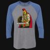 Unisex Triblend Three-Quarter Raglan T-Shirt Thumbnail