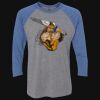 Unisex Triblend Three-Quarter Raglan T-Shirt Thumbnail