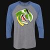 Unisex Triblend Three-Quarter Raglan T-Shirt Thumbnail