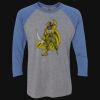 Unisex Triblend Three-Quarter Raglan T-Shirt Thumbnail