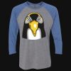 Unisex Triblend Three-Quarter Raglan T-Shirt Thumbnail