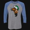 Unisex Triblend Three-Quarter Raglan T-Shirt Thumbnail