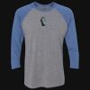 Unisex Triblend Three-Quarter Raglan T-Shirt Thumbnail