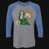 Unisex Triblend Three-Quarter Raglan T-Shirt Thumbnail