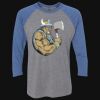 Unisex Triblend Three-Quarter Raglan T-Shirt Thumbnail