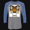 Unisex Triblend Three-Quarter Raglan T-Shirt Thumbnail
