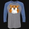 Unisex Triblend Three-Quarter Raglan T-Shirt Thumbnail