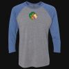 Unisex Triblend Three-Quarter Raglan T-Shirt Thumbnail