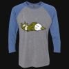 Unisex Triblend Three-Quarter Raglan T-Shirt Thumbnail