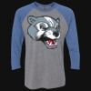 Unisex Triblend Three-Quarter Raglan T-Shirt Thumbnail
