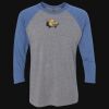 Unisex Triblend Three-Quarter Raglan T-Shirt Thumbnail