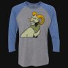Unisex Triblend Three-Quarter Raglan T-Shirt Thumbnail