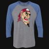 Unisex Triblend Three-Quarter Raglan T-Shirt Thumbnail