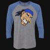 Unisex Triblend Three-Quarter Raglan T-Shirt Thumbnail