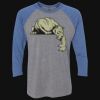 Unisex Triblend Three-Quarter Raglan T-Shirt Thumbnail