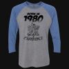 Unisex Triblend Three-Quarter Raglan T-Shirt Thumbnail