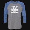 Unisex Triblend Three-Quarter Raglan T-Shirt Thumbnail