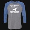Unisex Triblend Three-Quarter Raglan T-Shirt Thumbnail