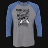 Unisex Triblend Three-Quarter Raglan T-Shirt Thumbnail