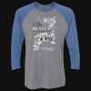 Unisex Triblend Three-Quarter Raglan T-Shirt Thumbnail