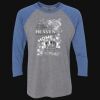 Unisex Triblend Three-Quarter Raglan T-Shirt Thumbnail