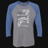 Unisex Triblend Three-Quarter Raglan T-Shirt Thumbnail
