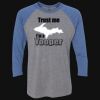 Unisex Triblend Three-Quarter Raglan T-Shirt Thumbnail