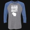Unisex Triblend Three-Quarter Raglan T-Shirt Thumbnail