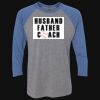 Unisex Triblend Three-Quarter Raglan T-Shirt Thumbnail