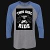 Unisex Triblend Three-Quarter Raglan T-Shirt Thumbnail