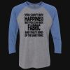 Unisex Triblend Three-Quarter Raglan T-Shirt Thumbnail
