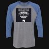 Unisex Triblend Three-Quarter Raglan T-Shirt Thumbnail
