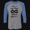 Unisex Triblend Three-Quarter Raglan T-Shirt Thumbnail