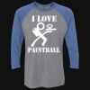 Unisex Triblend Three-Quarter Raglan T-Shirt Thumbnail