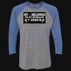 Unisex Triblend Three-Quarter Raglan T-Shirt Thumbnail