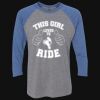 Unisex Triblend Three-Quarter Raglan T-Shirt Thumbnail