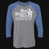 Unisex Triblend Three-Quarter Raglan T-Shirt Thumbnail