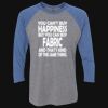 Unisex Triblend Three-Quarter Raglan T-Shirt Thumbnail