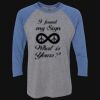 Unisex Triblend Three-Quarter Raglan T-Shirt Thumbnail