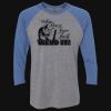 Unisex Triblend Three-Quarter Raglan T-Shirt Thumbnail