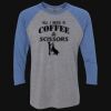Unisex Triblend Three-Quarter Raglan T-Shirt Thumbnail