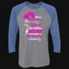 Unisex Triblend Three-Quarter Raglan T-Shirt Thumbnail